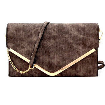 Brown Purse With Gold Accents